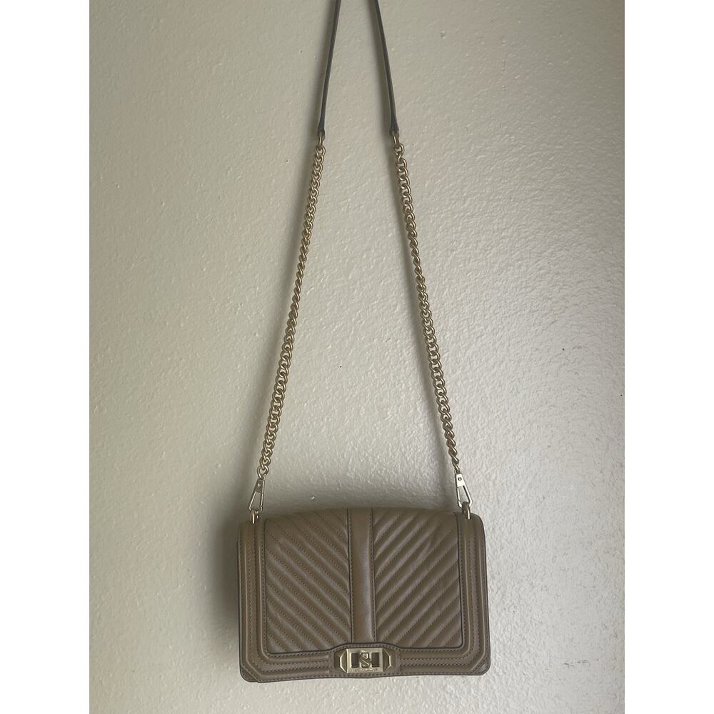 Rebecca Minkoff Love Leather Quilted Crossbody Bag Excellent Condition
